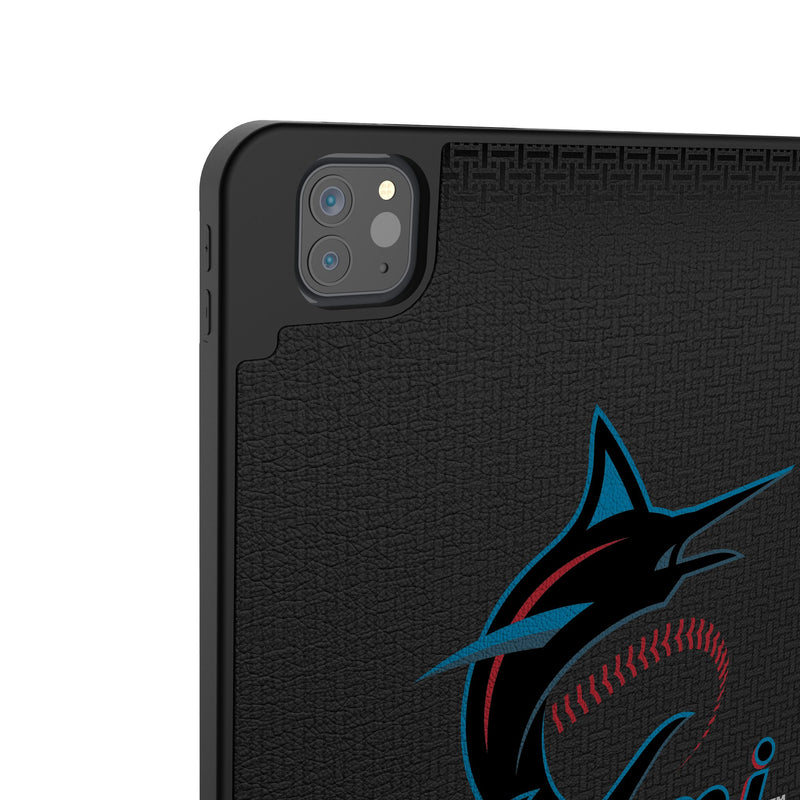 Miami Marlins Linen iPad Tablet Case Back.Jpg