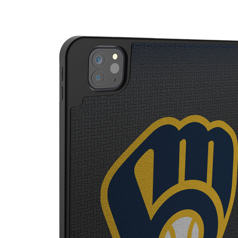 Milwaukee Brewers Linen iPad Tablet Case Back.Jpg