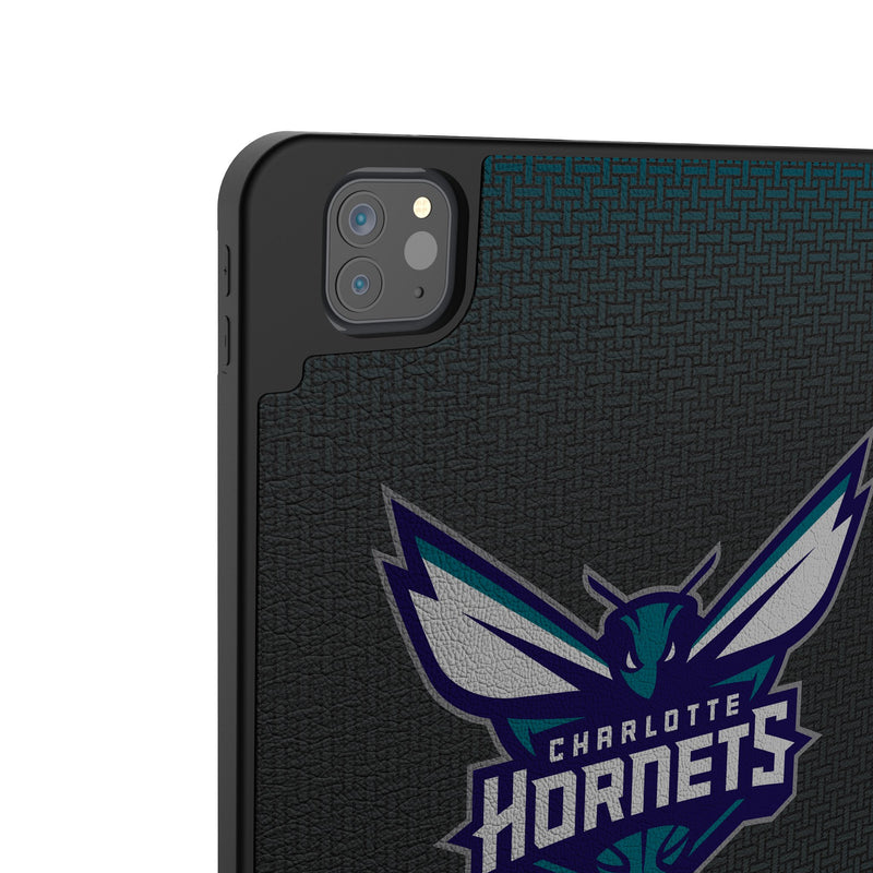 Charlotte Hornets Linen iPad Tablet Case Back.Jpg