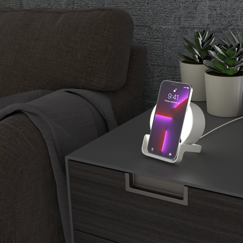 CF Montreal  Endzone Solid Night Light Charger and Bluetooth Speaker Lifestyle.Jpg