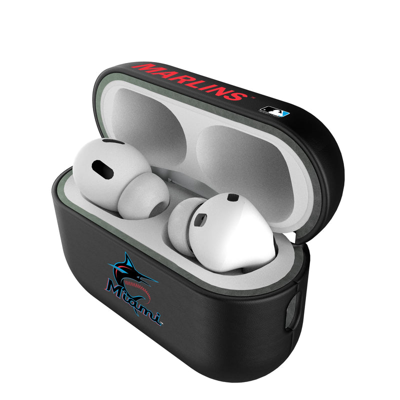 Miami Marlins Insignia AirPods AirPod Case Cover Pods.Jpg