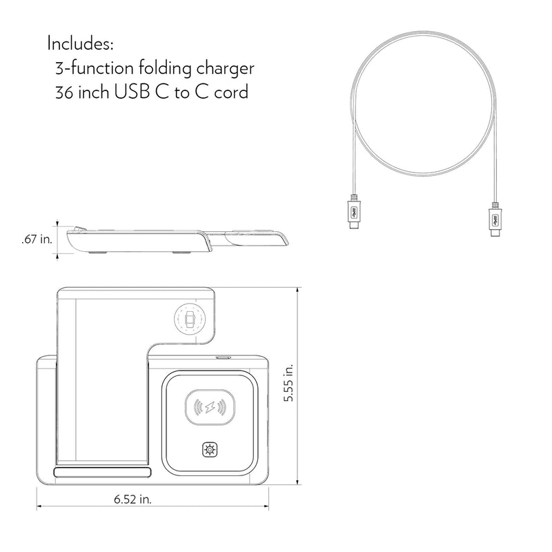 Texas Rangers Linen 3 in 1 Charging Station Infographic.Jpg