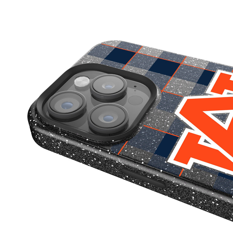 University of Auburn Tigers Plaid iPhone Bling Phone Case Detail.Jpg