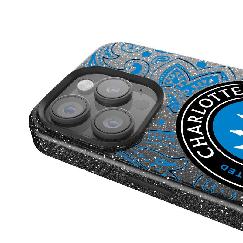 Charlotte FC  Paisley iPhone Bling Phone Case Detail.Jpg