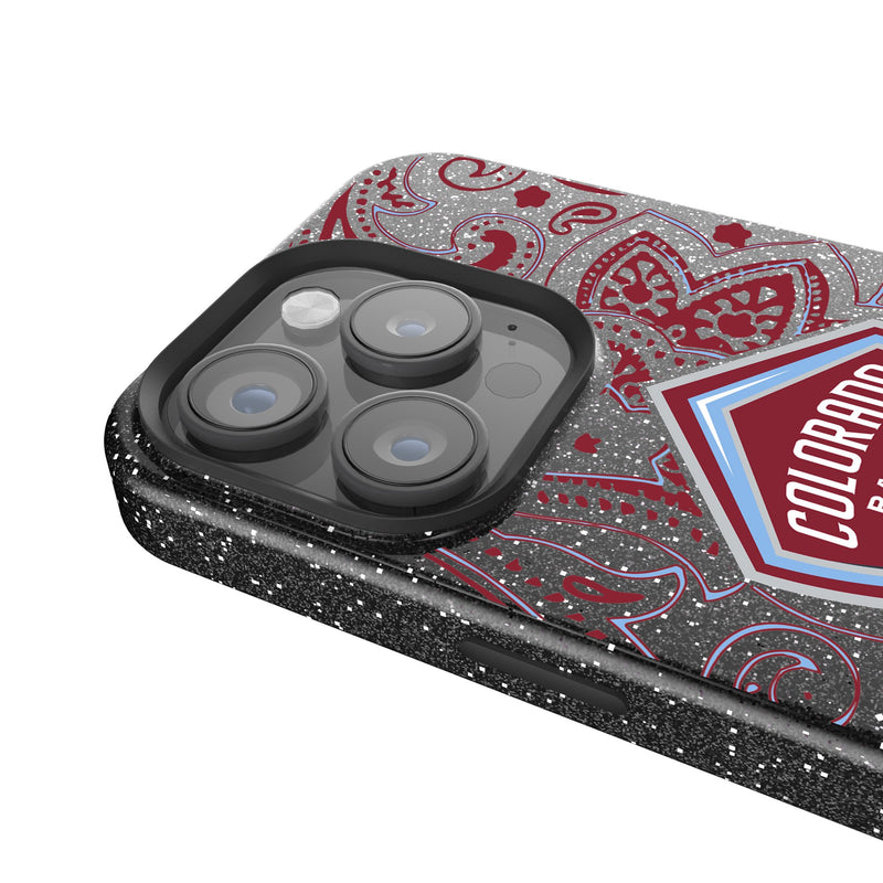 Colorado Rapids  Paisley iPhone Bling Phone Case Detail.Jpg