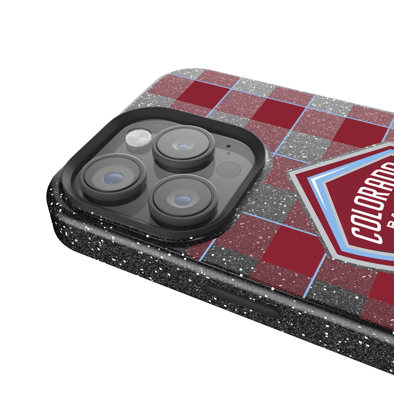 Colorado Rapids  Plaid iPhone Bling Phone Case Detail.Jpg