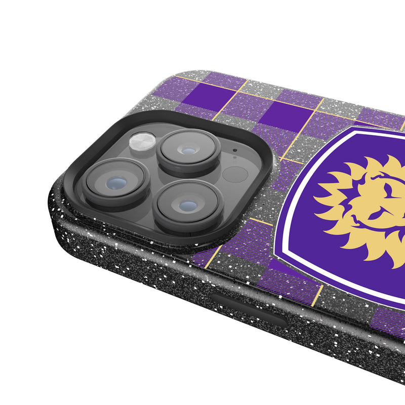 Orlando City Soccer Club  Plaid iPhone Bling Phone Case Detail.Jpg