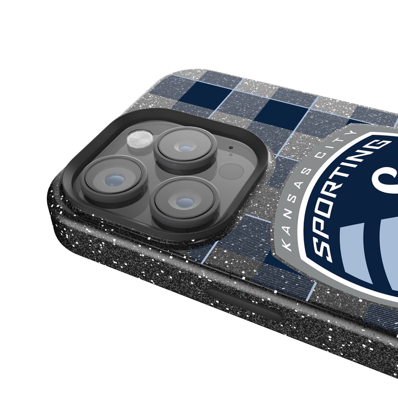 Sporting Kansas City   Plaid iPhone Bling Phone Case Detail.Jpg