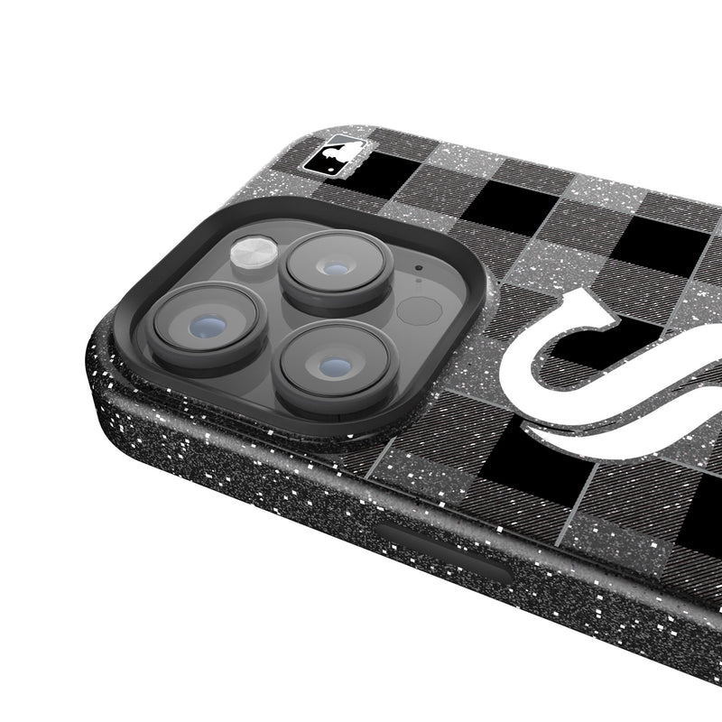 Chicago White Sox Plaid iPhone Bling Phone Case Detail.Jpg