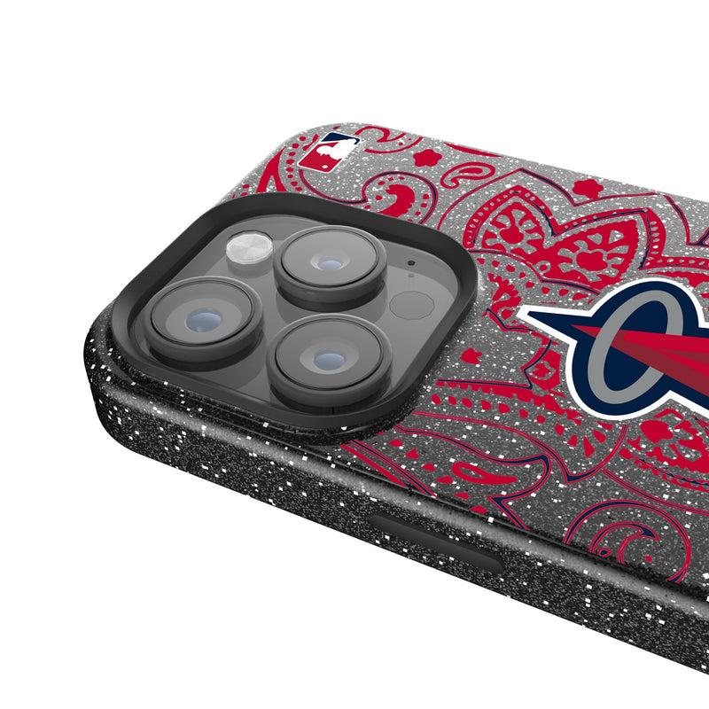 Los Angeles Angels Paisley iPhone Bling Phone Case Detail.Jpg