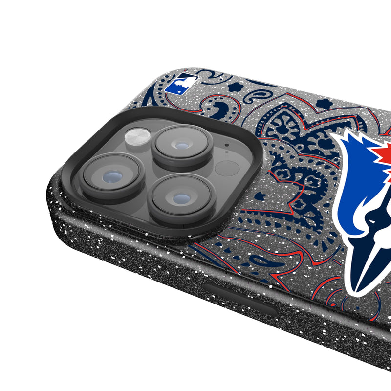 Toronto Blue Jays Paisley iPhone Bling Phone Case Detail.Jpg