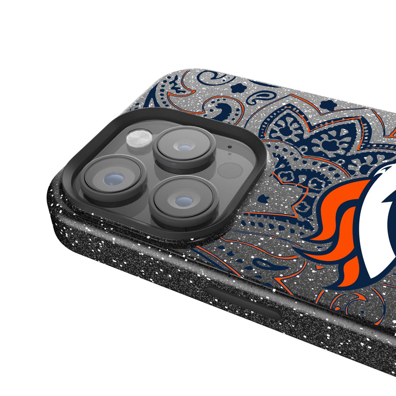 Denver Broncos Paisley iPhone Bling Phone Case Detail.Jpg