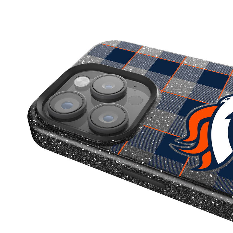 Denver Broncos Plaid iPhone Bling Phone Case Detail.Jpg