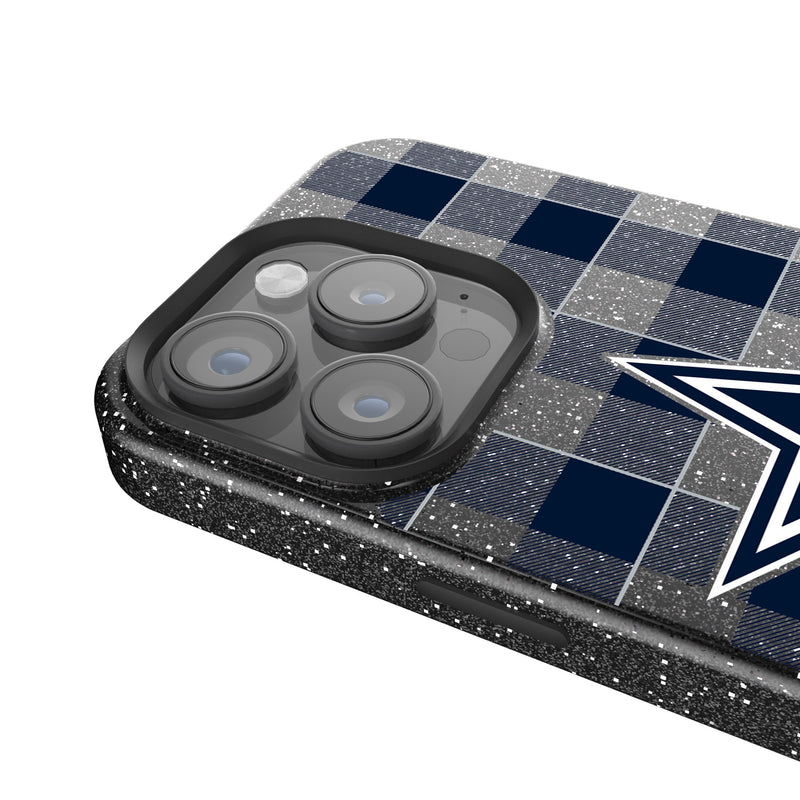 Dallas Cowboys Plaid iPhone Bling Phone Case Detail.Jpg