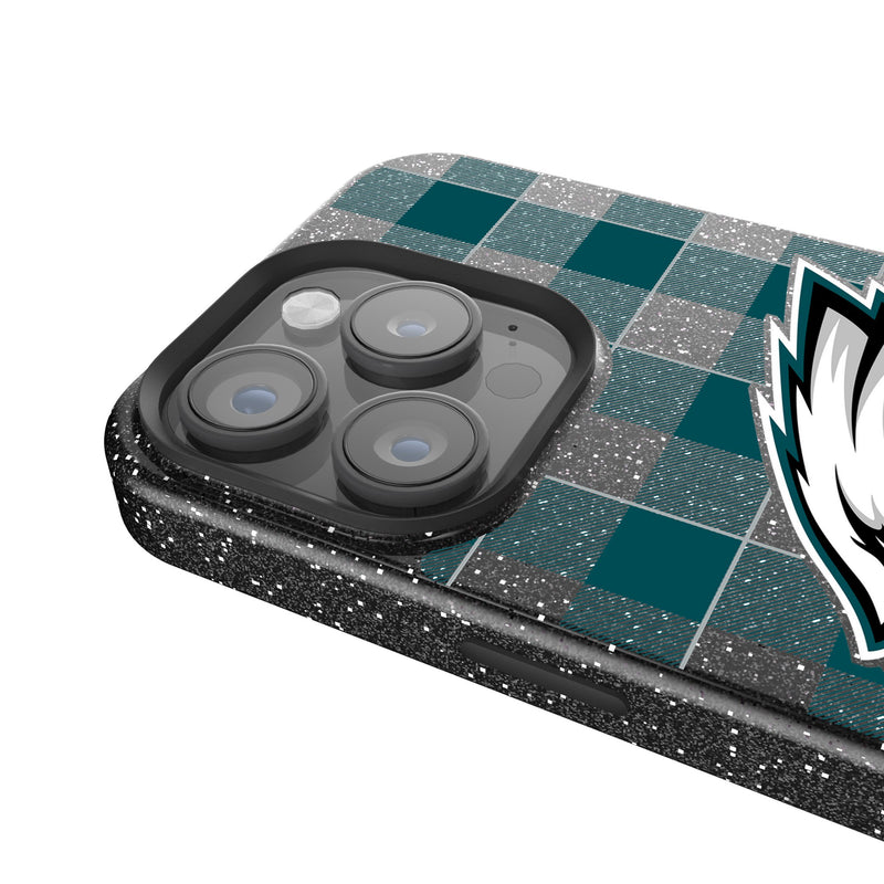 Philadelphia Eagles Plaid iPhone Bling Phone Case Detail.Jpg