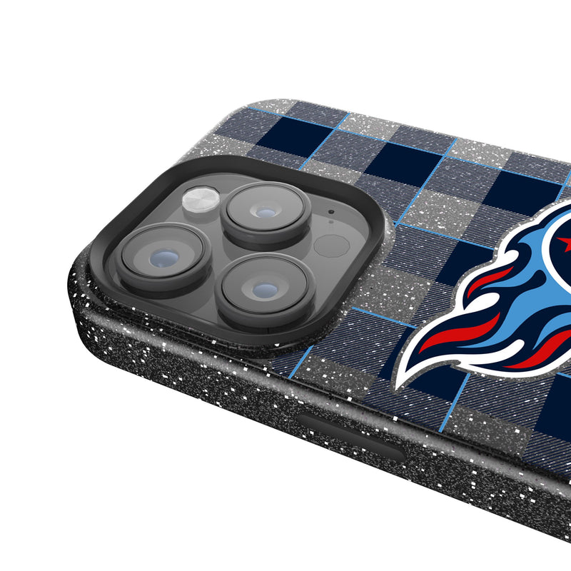 Tennessee Titans Plaid iPhone Bling Phone Case Detail.Jpg