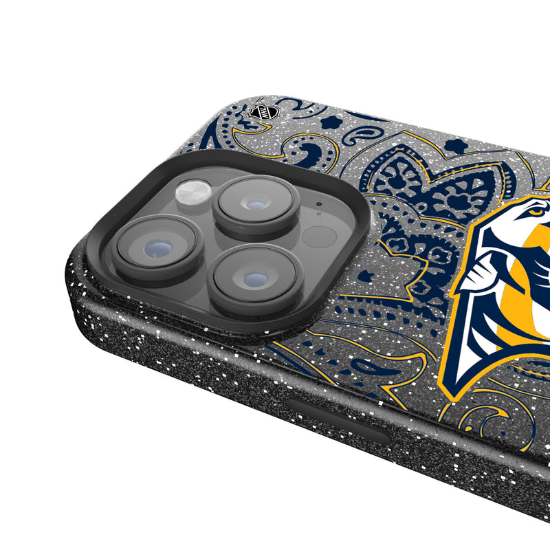 Nashville Predators Paisley iPhone Bling Phone Case Detail.Jpg