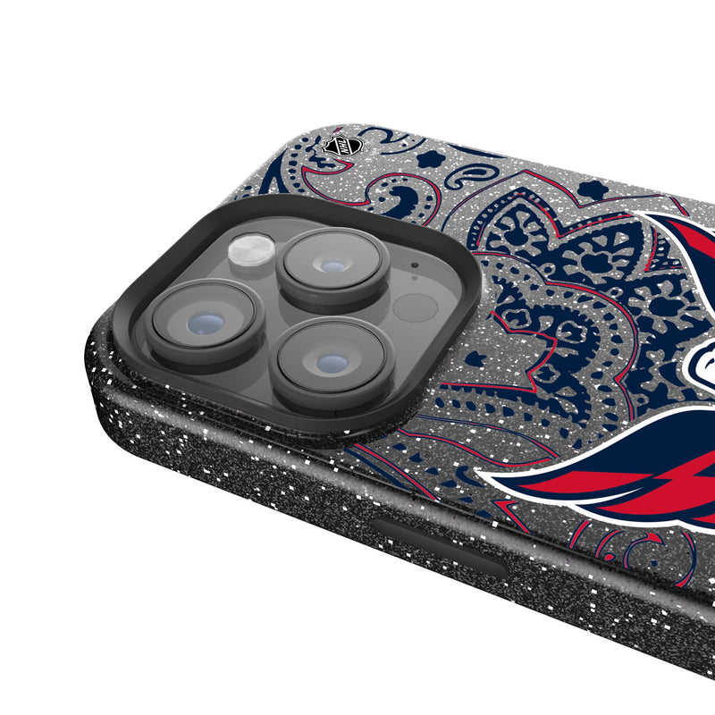 Washington Capitals Paisley iPhone Bling Phone Case Detail.Jpg