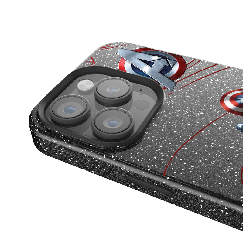 Marvel Avengers Captain America MechLine iPhone Bling Phone Case Detail.Jpg