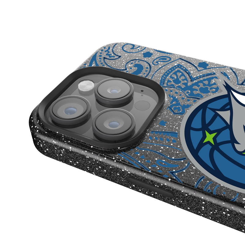 Minnesota Lynx Paisley iPhone Bling Phone Case Detail.Jpg