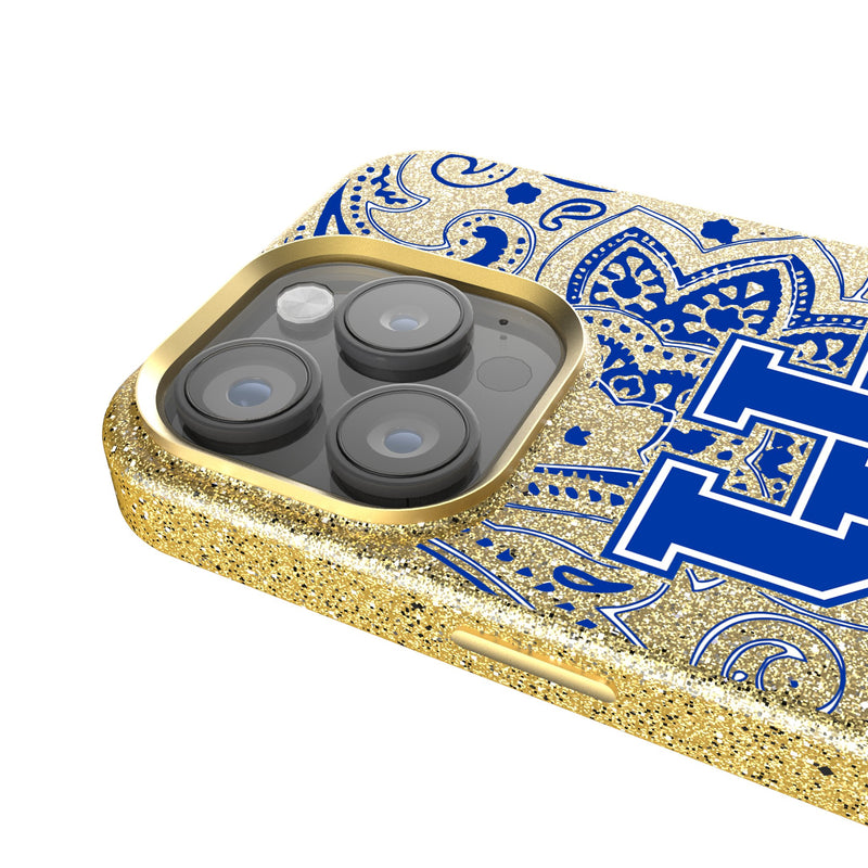 University of Kentucky Wildcats Paisley iPhone Bling Phone Case Detail.Jpg