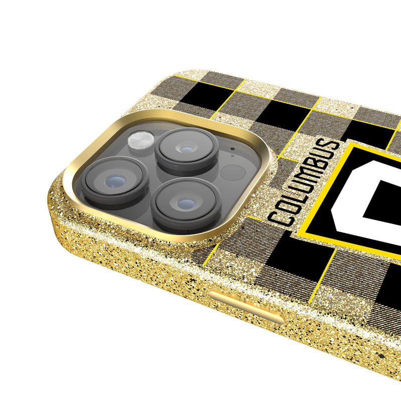 Columbus Crew  Plaid iPhone Bling Phone Case Detail.Jpg