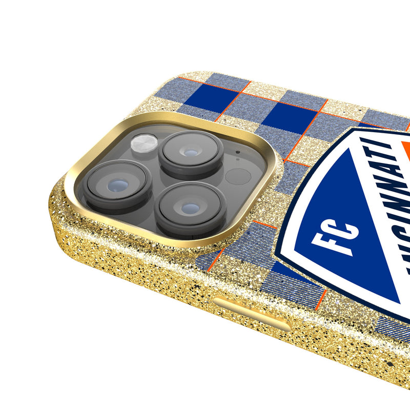 FC Cincinnati  Plaid iPhone Bling Phone Case Detail.Jpg