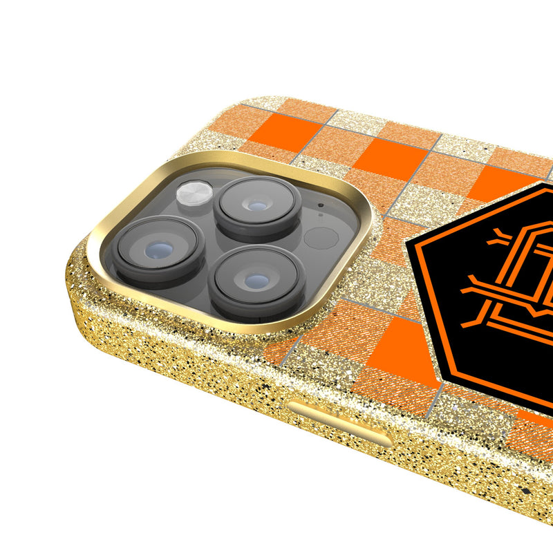 Houston Dynamo  Plaid iPhone Bling Phone Case Detail.Jpg