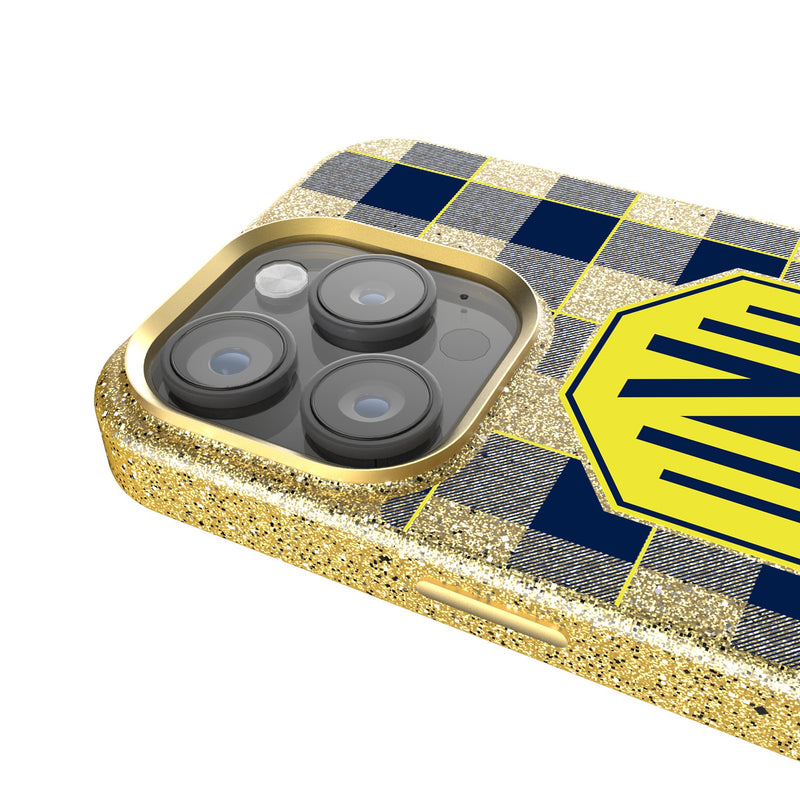 Nashville SC  Plaid iPhone Bling Phone Case Detail.Jpg