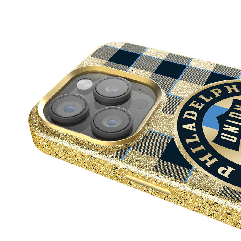 Philadelphia Union   Plaid iPhone Bling Phone Case Detail.Jpg