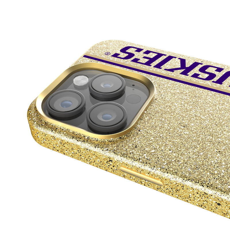 University of Washington Huskies Sidebar iPhone Bling Phone Case Detail.Jpg