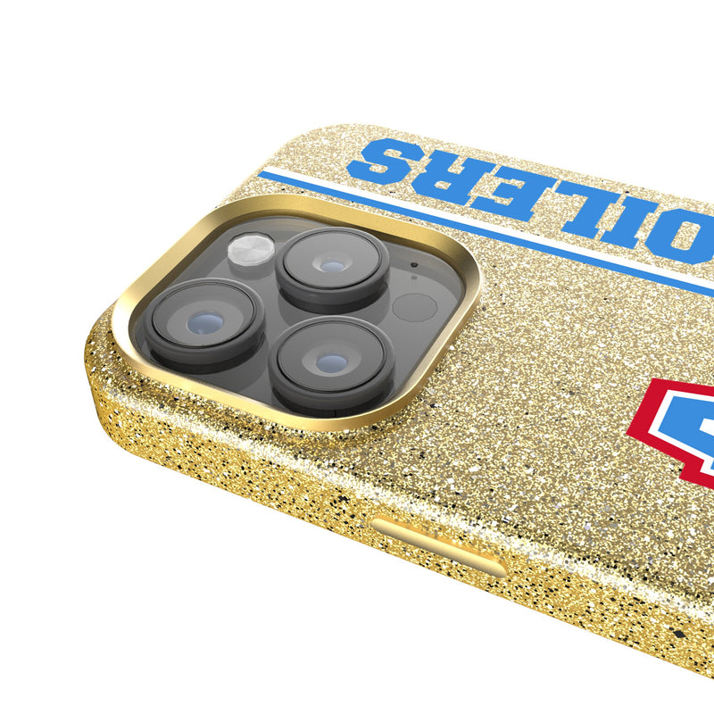 Houston Oilers Historic Collection Sidebar iPhone Bling Phone Case Detail.Jpg