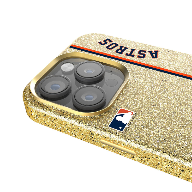 Houston Astros Sidebar iPhone Bling Phone Case Detail.Jpg