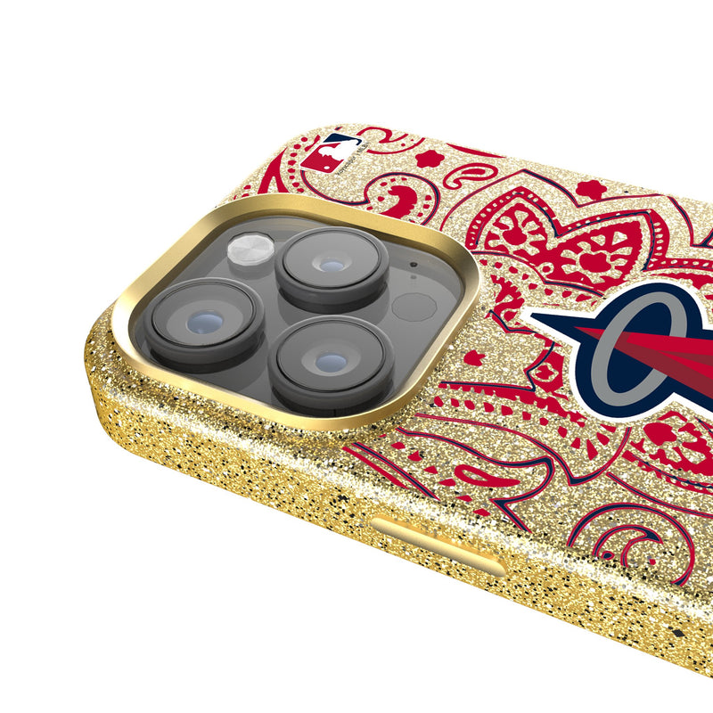 Los Angeles Angels Paisley iPhone Bling Phone Case Detail.Jpg