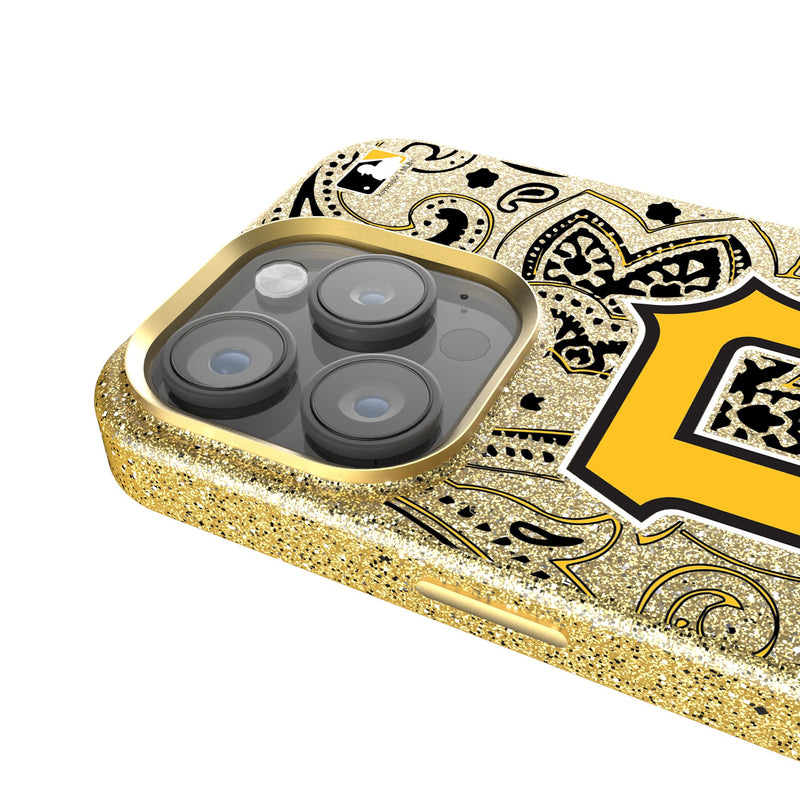 Pittsburgh Pirates Paisley iPhone Bling Phone Case Detail.Jpg