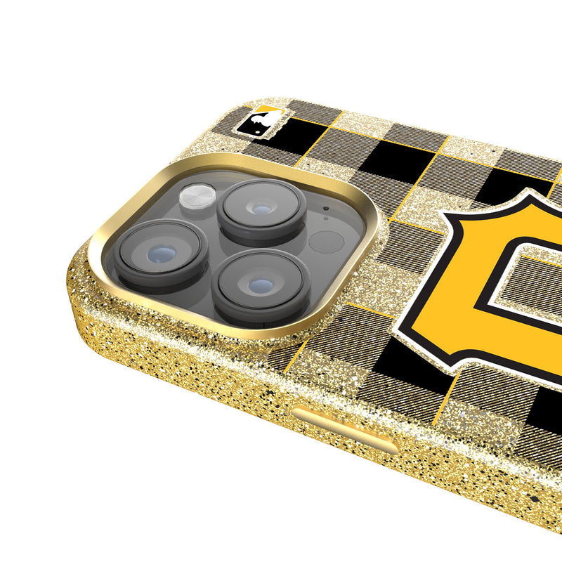 Pittsburgh Pirates Plaid iPhone Bling Phone Case Detail.Jpg