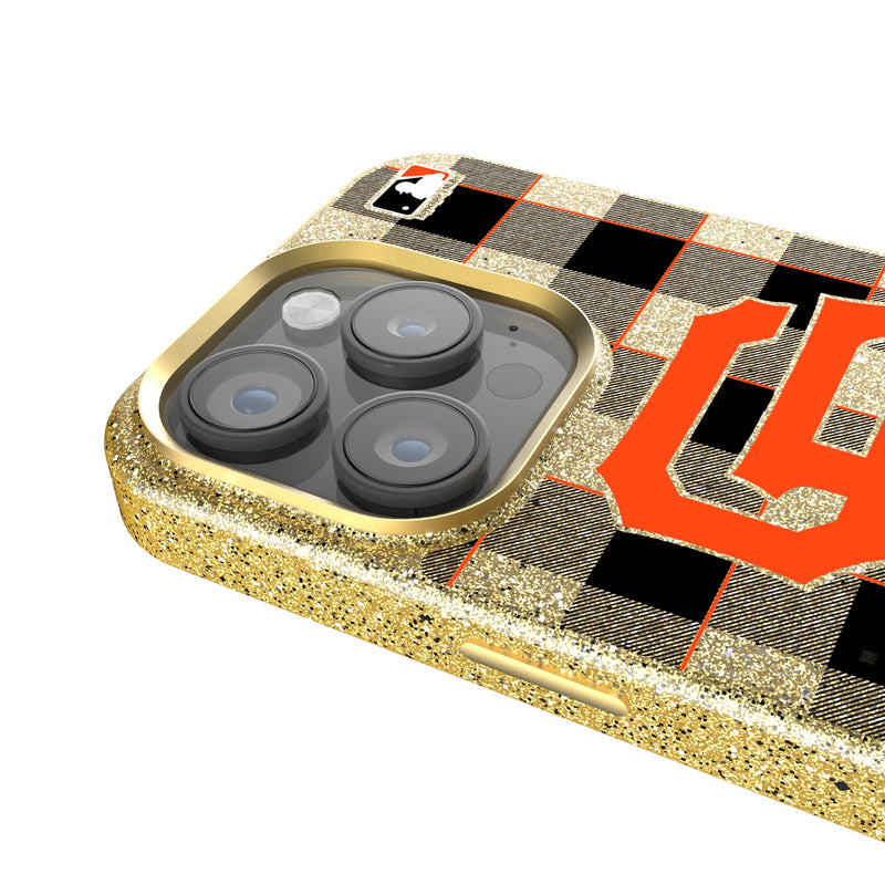 San Francisco Giants Plaid iPhone Bling Phone Case Detail.Jpg