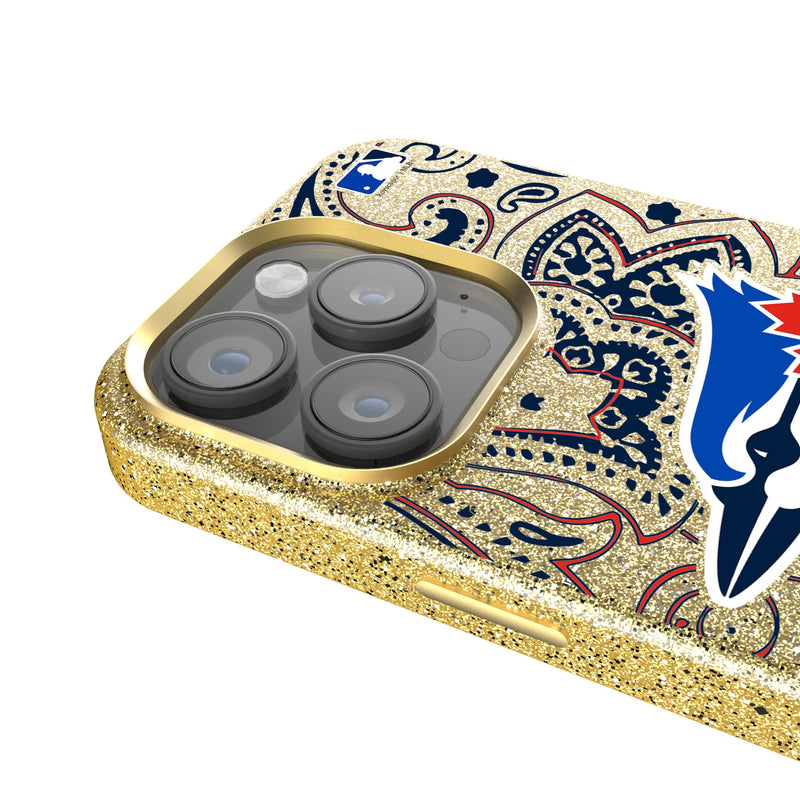 Toronto Blue Jays Paisley iPhone Bling Phone Case Detail.Jpg