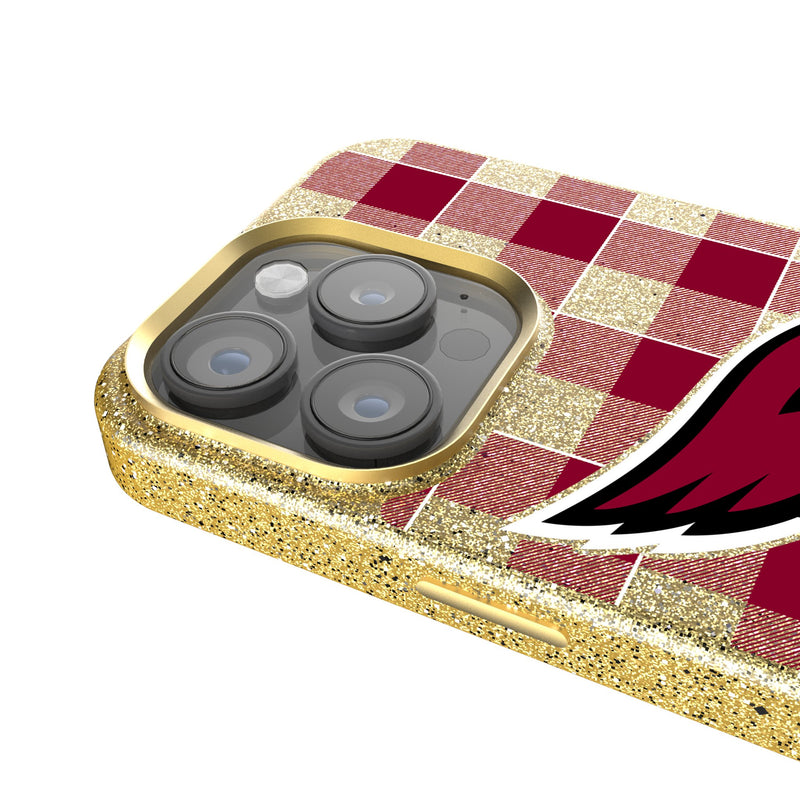 Arizona Cardinals Plaid iPhone Bling Phone Case Detail.Jpg