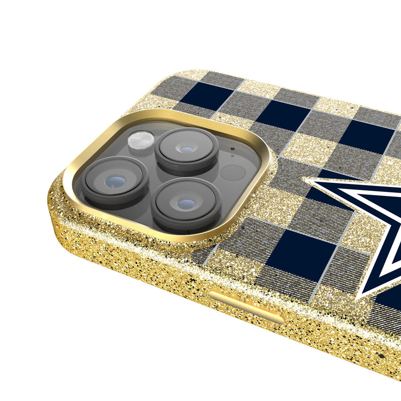 Dallas Cowboys Plaid iPhone Bling Phone Case Detail.Jpg