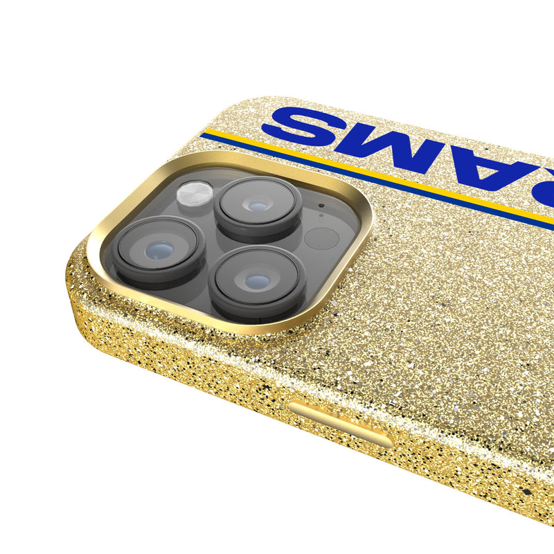 Los Angeles Rams Sidebar iPhone Bling Phone Case Detail.Jpg