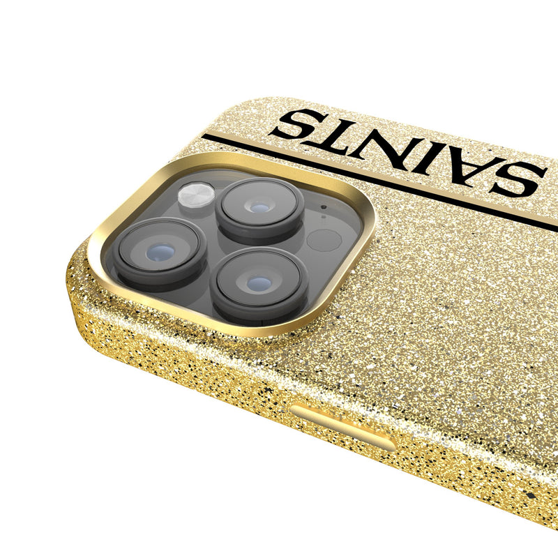 New Orleans Saints Sidebar iPhone Bling Phone Case Detail.Jpg