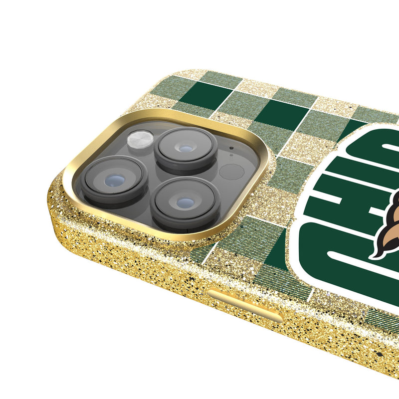 Ohio University Bobcats Plaid iPhone Bling Phone Case Detail.Jpg