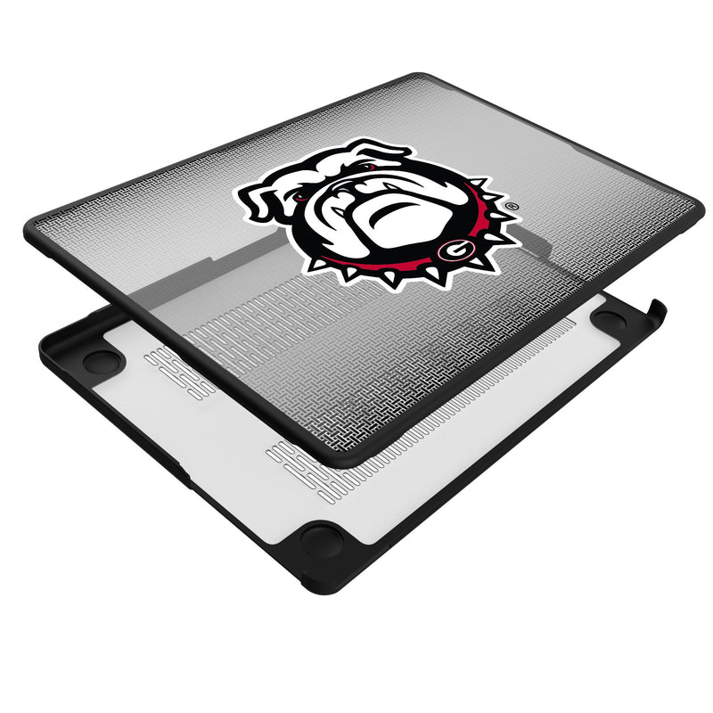 University of Georgia Bulldogs Uga Linen MacBook Laptop Case Iso.Jpg