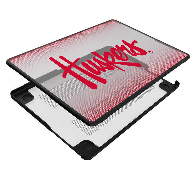 University of Nebraska Huskers Linen MacBook Laptop Case Iso.Jpg