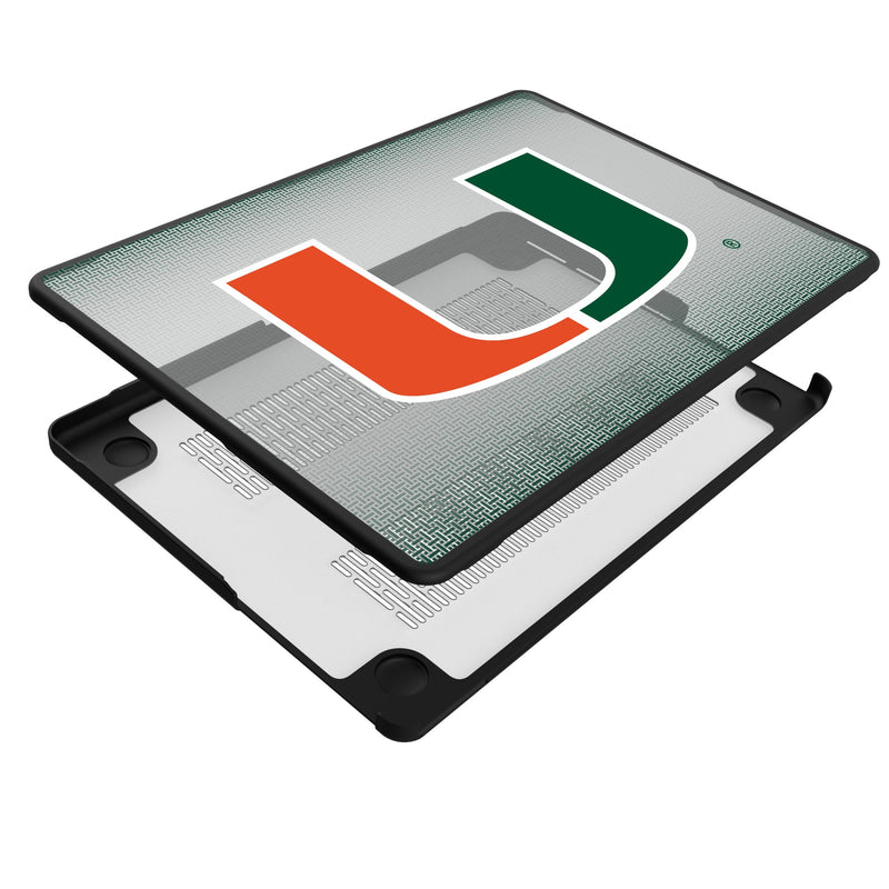 University of Miami Hurricanes Linen MacBook Laptop Case Iso.Jpg