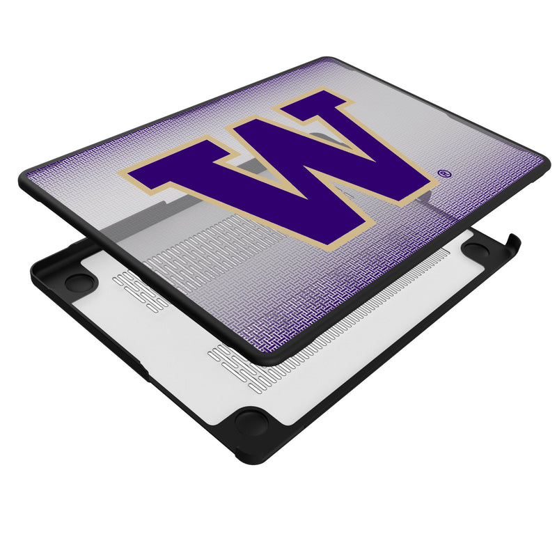 University of Washington Huskies Linen MacBook Laptop Case Iso.Jpg