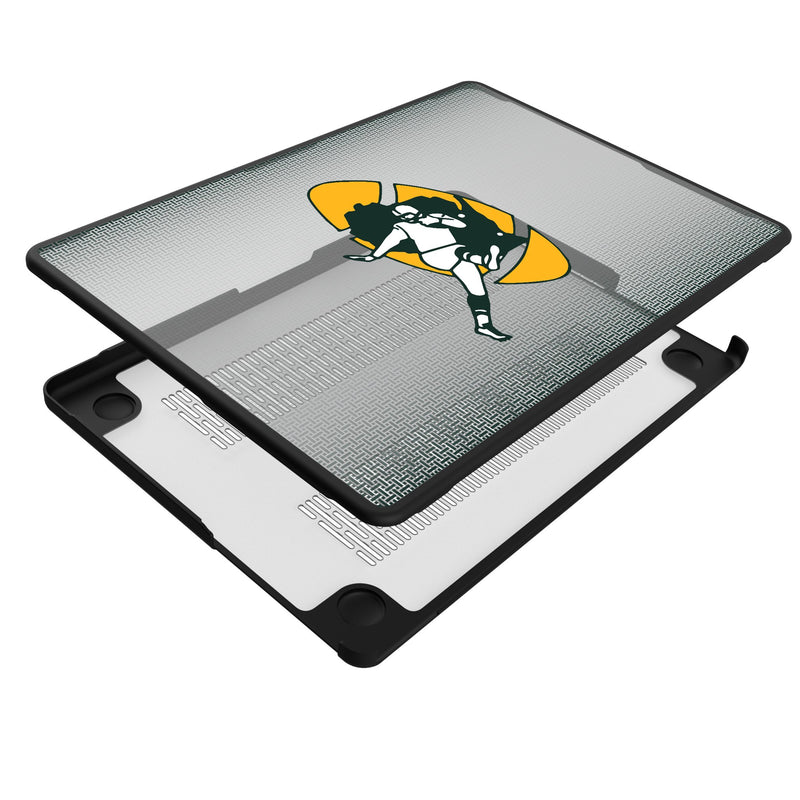 Green Bay Packers Historic Collection Linen MacBook Laptop Case Iso.Jpg