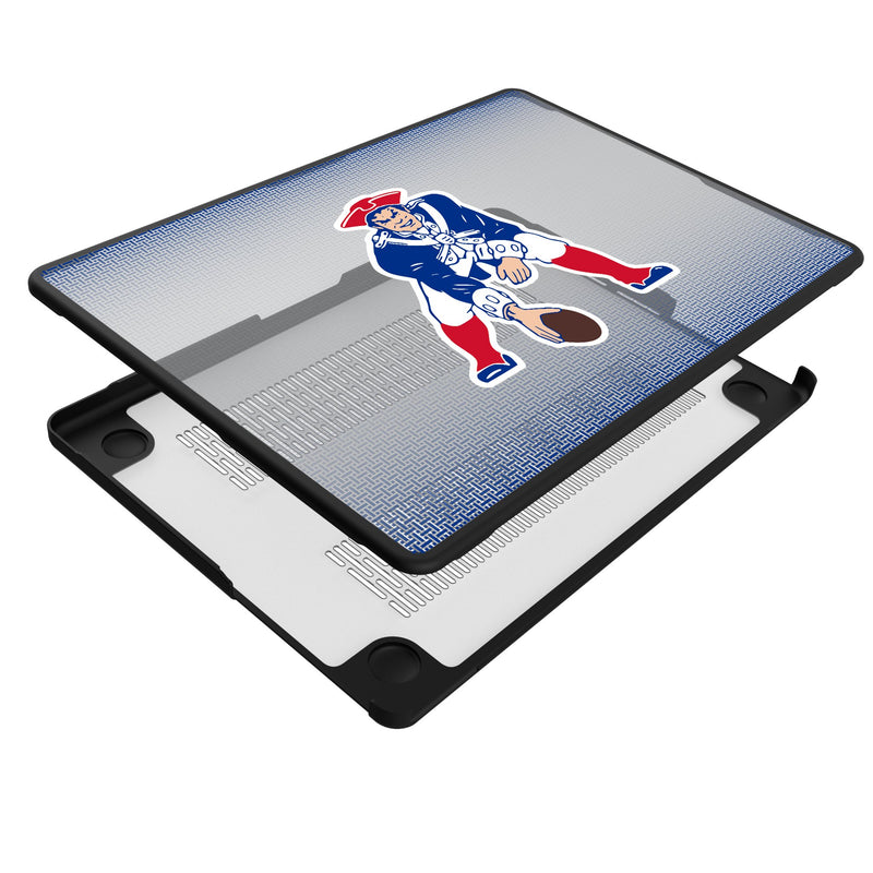 New England Patriots Historic Collection Linen MacBook Laptop Case Iso.Jpg