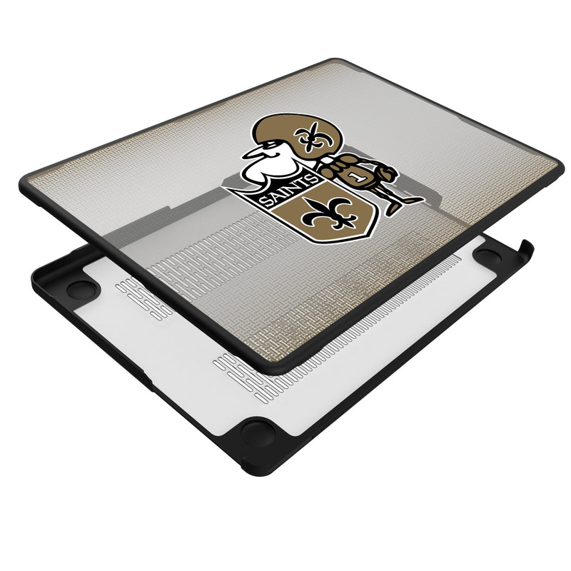 New Orleans Saints Historic Collection Linen MacBook Laptop Case Iso.Jpg